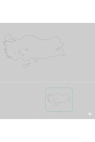 sfs elektrik خريطة تركيا الصامتة المطبوعة على الورق مقاس 114×48 سم