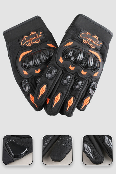 cappello Motorcycle Gloves with Palm Protection Touchscreen Finger Biker Glov...