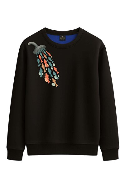 Espina Premium Unisex Regular Balık Printed Sweatshirt