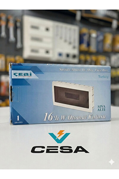 cesaa elektirik ÇEBİ PLASTİK 16lı Sıva Altı W Otomat Sigorta Kutusu