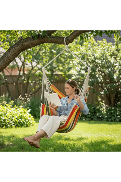 PriStyle Hanging Hammock with Pillow, Metal Hook and Rope Storage Bag, PriStyle®