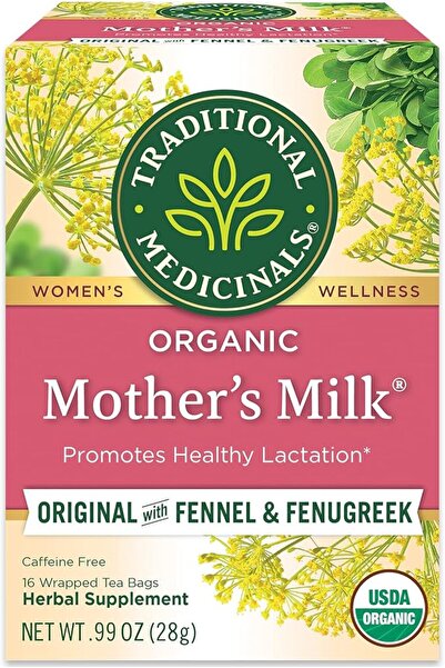TRADITIONAL MEDICINALS Mother's Milk Tea by | 16 Tea Bags | 28 grams | Suppor...