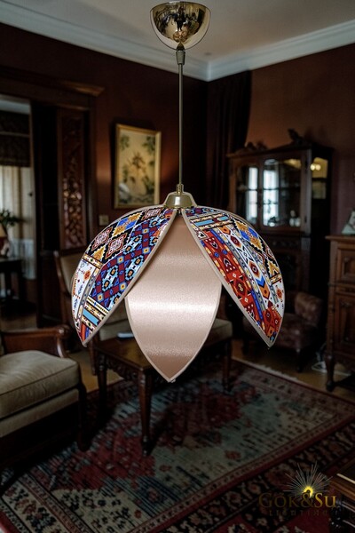 Göksu Lighting Papatya Model Flora Serisi Dekoratif Sarkıt Avize Salon-Oturma...