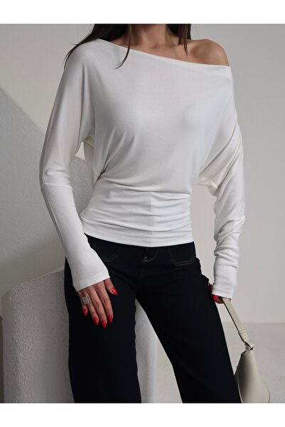 Paw Garage Γυναικεία μακρυμάνικη μπλούζα με λαιμόκοψη καγιάκ