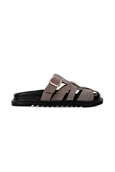 Lal Shoes & Bags Patry Women's Cage Detailed Belt Buckled Adjustable Slipper ...