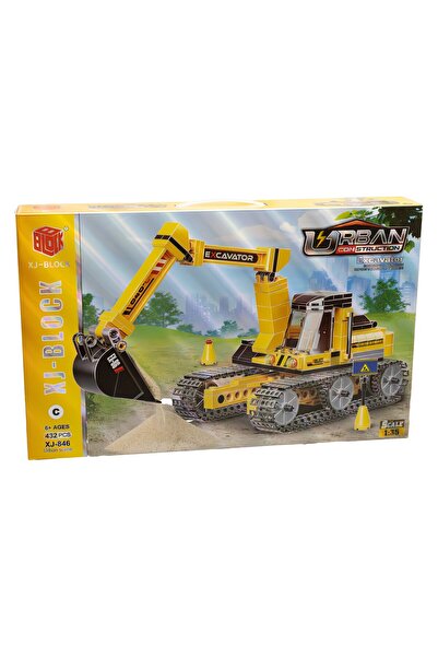 MASTPAD Excavator MASTPAD, tip lego, set 432 piese, peste 6 tipuri de utilaje...