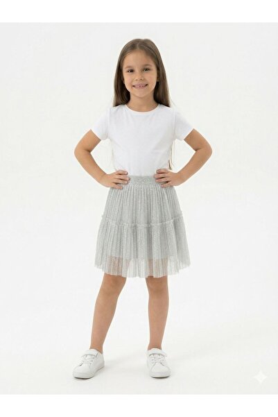 Neslice in İstanbul Gri Simli Kız Çocuk 23 Nisan 29 Ekim 19 Mayıs Düğün Doğum...