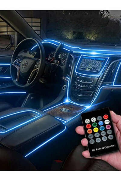 CarGuard Kit Lumini Ambientale Auto RGB LED Interior, Set Complet Premium