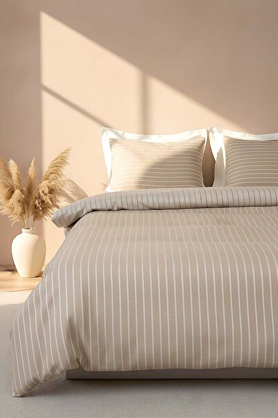 Rivaİstanbul Bamboo Saten Vizon Double Duvet Cover Set – 6 Piece Dowry Set
