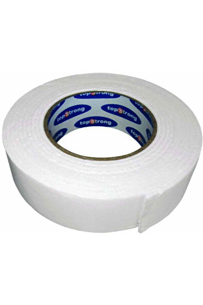 TopStrong Bandă dublu adezivă puternică de top, 18 mm x 4 m, albă, TS
