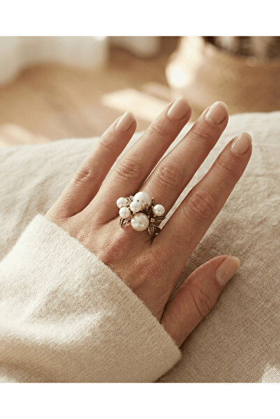 Dorvina Bronze Jewelry Authentic Pearl Flower Branch Model Adjustable Vintage...