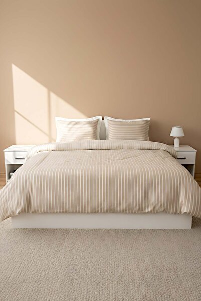 Rivaİstanbul Bamboo Saten Vizon Double Duvet Cover Set – 6 Piece Dowry Set