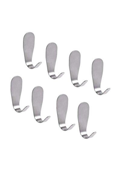 WDA 8Pcs Powerful Self-Adhesive Hooks - Heavy Duty Heavy Duty J-Hook