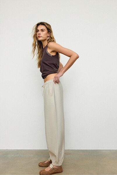 Stradivarius Lyocell sarouel trousers