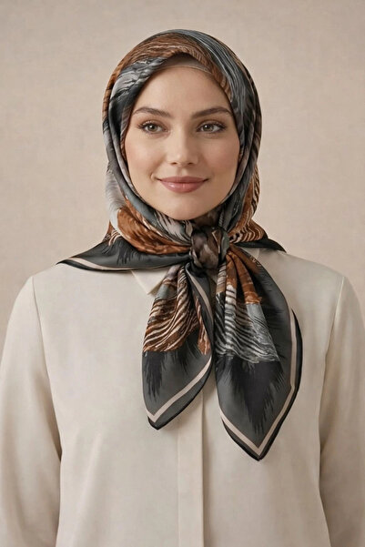 Levidor Tencel Scarf Brush Pattern Gray