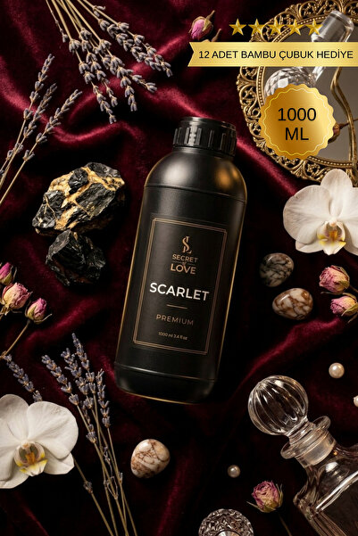 SECRET OF LOVE Premium Scarlet Oda Kokusu 1000 ml - Araç Kokusu, Oto Parfüm 1...