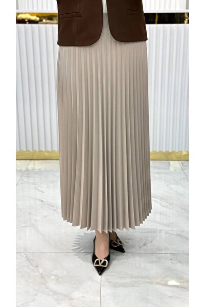 YARIŞ Φούστα σε όλο το μήκος με πλισέ επένδυση