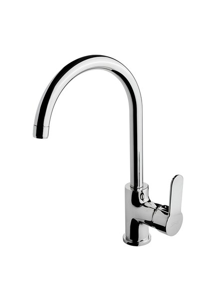 Newarc Domino Chrome Dish Basin-Bathroom-Sink Faucet Set of 3 971001-971511-971531