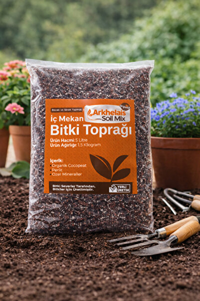 Arkhelais Bitki Toprağı - Orkide Toprağı - Menekşe Toprağı- Organik Cocopeat,...