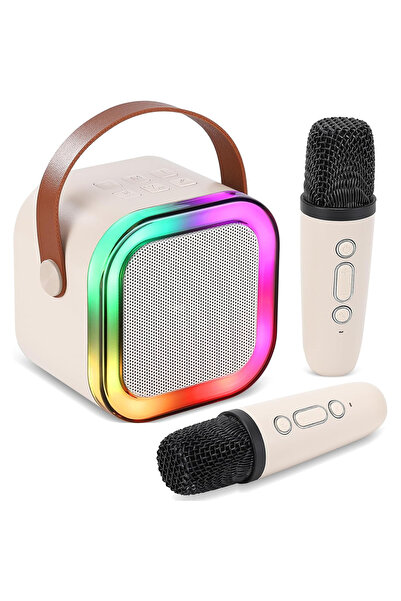 Sumkyle ميكروفون كاريوكي صغير محمول بتقنية البلوتوث مع مكبر صوت للغناء وميكرو...