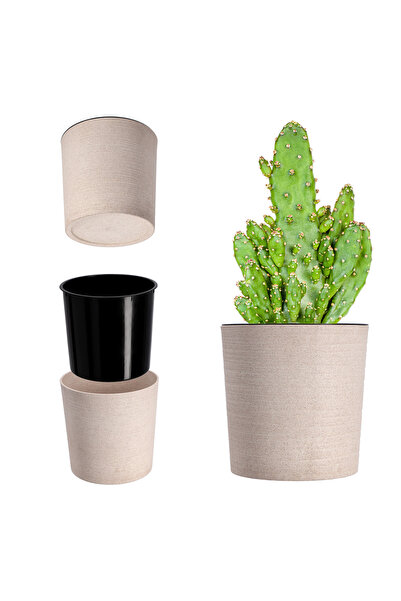 KADAX Flowerpot, Flowerpot, Flower Stand, 19 cm, for the Living Room, Beige +...