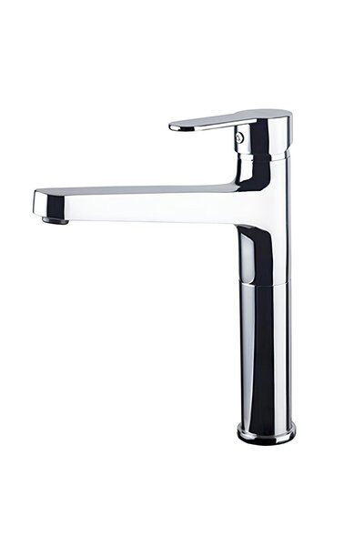 Newarc Domino Chrome Dish Basin-Bathroom-Sink Faucet Set of 3 971001-971511-971531