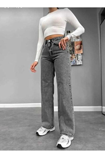 sion jeans بنطلون بلازو كاريكاما أسود فضفاض عالي الخصر واسع الساقين بتصميم بو...