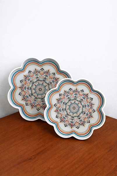 Zucci Home Mediterranean Breeze |   2-Piece Glass Decorative Presentation Tra...