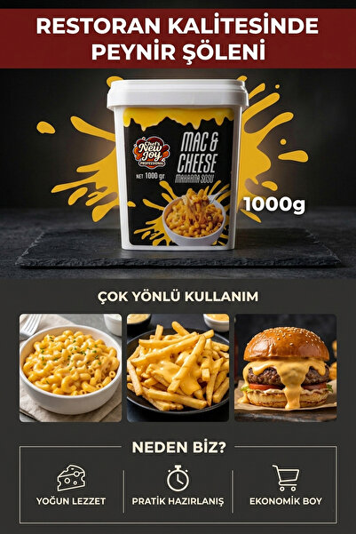 chef's new joy professional Mac Cheese Makarna Sosu Toz 1000 gr Mac and Cheese