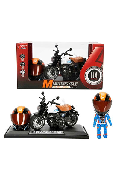 Sunman 5835 SUN-MYG-MOTOSİKLET 1 14 HONDA MONKEY KASKLI FİGÜR PB 3R SES IŞIK