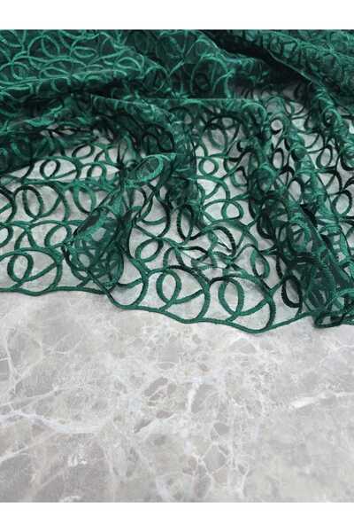 Maison du Tissu Lace [French Lace I Emerald Green] Dress a Piped K Suitable for Daily and Special Occasions