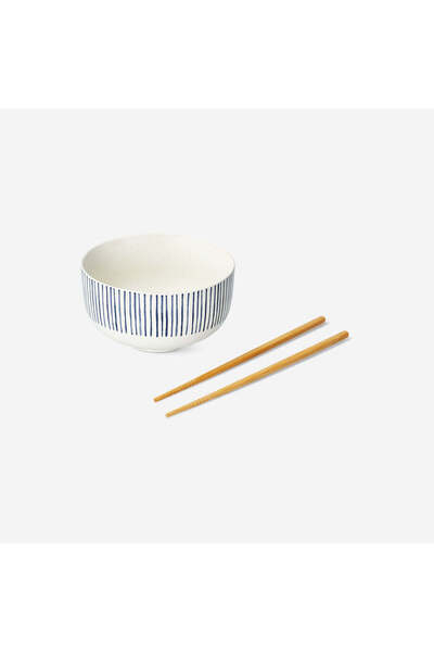 Flying Tiger Copenhagen Seramik Ramen Kasesi ve Chopstick Seti