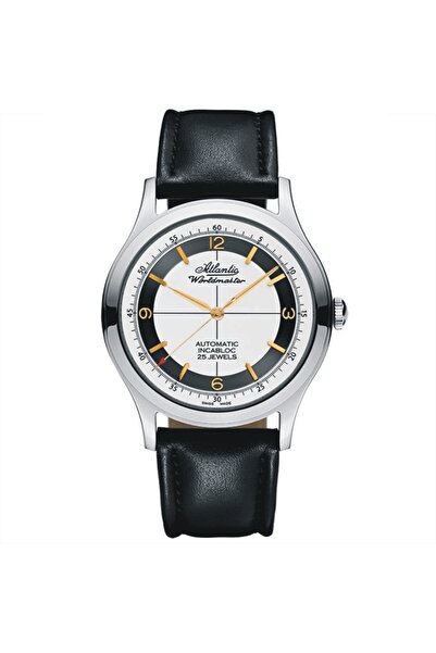 Atlantic Ceas Worldmaster Original Automatic, carcasa 42mm, curea piele neagr...
