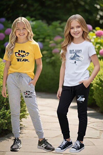 cm buseyiz مجموعة بوسيز كيدز المكونة من قطعتين متعددة الألوان للفتيات مطبوع ط...