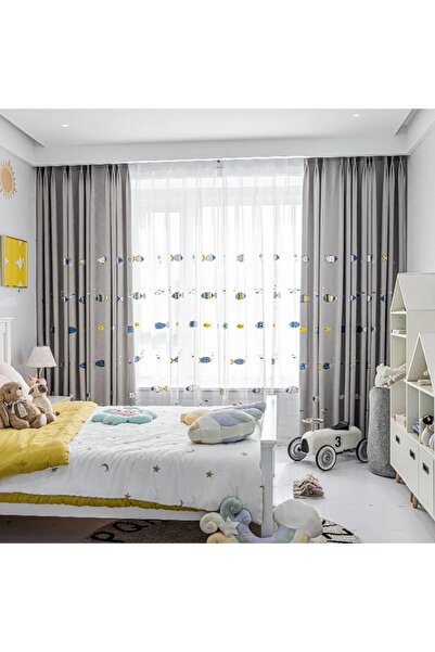 OEM Set of 2 curtains and children's curtain, 121 x 250 cm and curtain 316 x ...