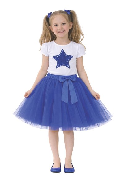 SEVİL GÖSTERİ & OKUL KIYAFETLERİ 23 April Show Outfit Girls' Skirted T-Shirt Set