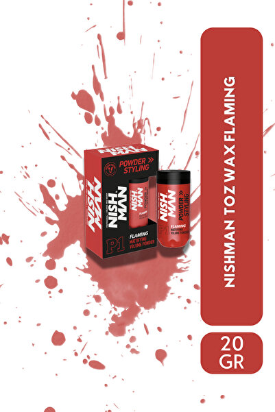 NISHMAN Saç Şekillendirici Toz Wax P1 Flaming/ Oynanabilir Yapı / Kalıcı Saç ...