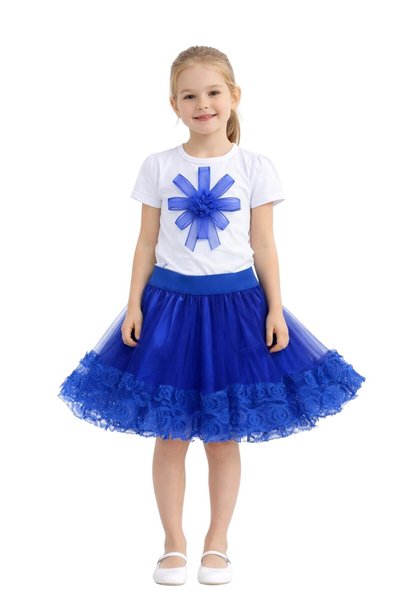 SEVİL GÖSTERİ & OKUL KIYAFETLERİ 23 April Show Outfit Girls' Skirted T-Shirt Set
