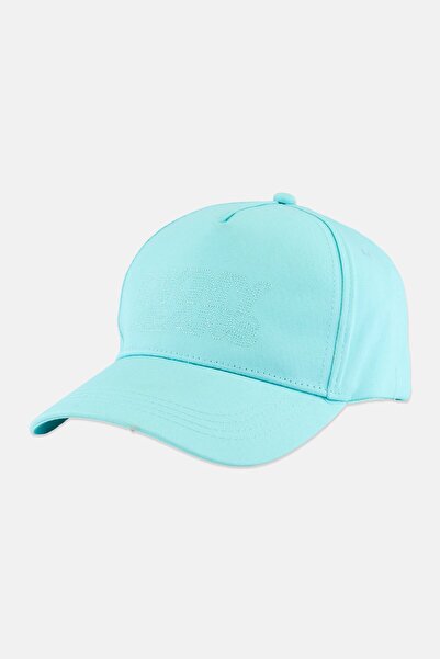 Dkny Jeans Kids Girl Embroidered Logo Adjustable Cap, Mint Green