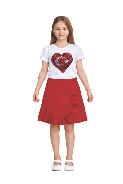 SEVİL GÖSTERİ & OKUL KIYAFETLERİ 23Rd April Show Outfit Girls' Skirt T-Shirt ...