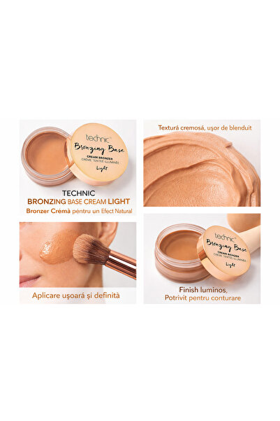 TECHNIC Bronzer Cremă Iluminator, Textură Catifelată, Efect Glow, Light