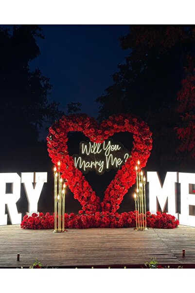 DİVA FLOWER EVENT 1 Metre Kırmızı Gül Aranjman – Yoğun & Gösterişli Organizas...