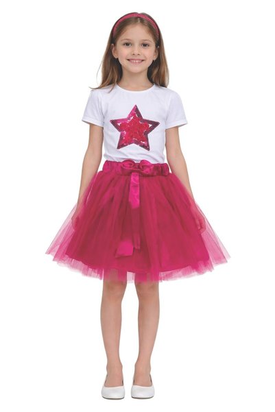 SEVİL GÖSTERİ & OKUL KIYAFETLERİ 23 April Show Outfit Girls' Skirted T-Shirt ...