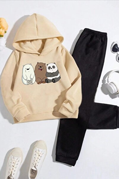 Gollinger طقم رياضي للأطفال مطبوع عليه شكل الدببة كافادار