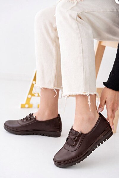 Aymood Ženske cipele za svakodnevno nošenje, smeđe boje, udobne Ortopedsko Pr...