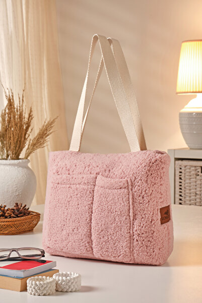 Loselya Γυναικείο Σετ με Χωρίσματα Πελούς Τσάντα ώμου - Teddy Ayarik Υφασμάτι...