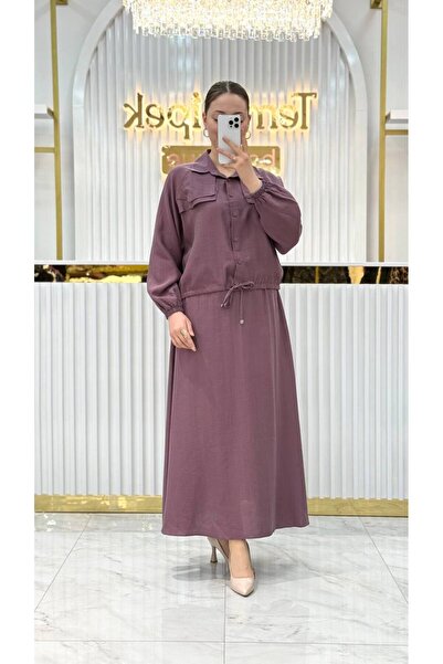 Magazin Set cu fustă din Lyocell cu detalii strânse