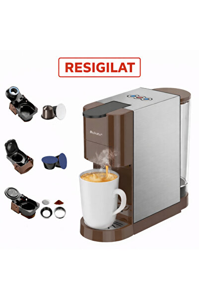 Bukate Manual espresso machine 4 in 1 Bukate, capsules & ground coffee, 19 ba...
