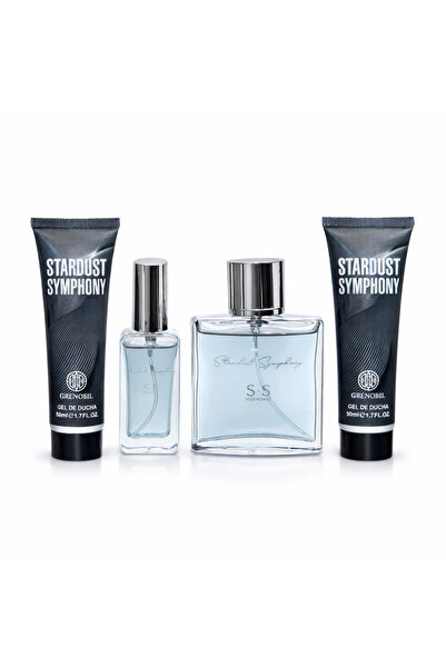 GRENOBIL Men's gift set, Stardust Symphony, EDT 100 ml + EDT 20 ml + Shower G...