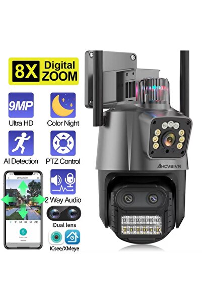 OEM P11 Pro WIFI GBV LOGIC dual surveillance camera, 9 MP, 8X zoom